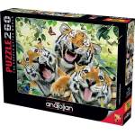 Anatolian Пъзел Anatolian от 260 части - Селфи на тигри (P3332)