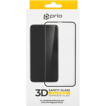 Prio Закалено защитно стъкло за Samsung Galaxy Note 20, Full Cover 3D, черно (14172)