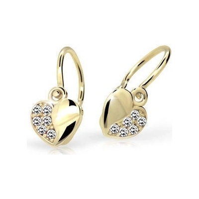 Cutie Náušnice detske C2160-Z CZ White