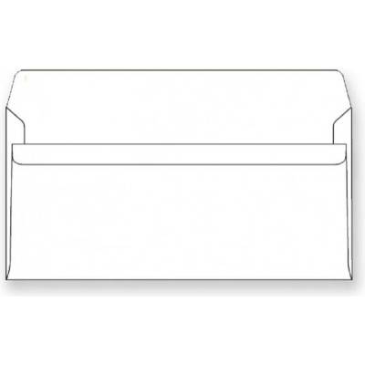Harmanec-Kuvert - obálka samolepící DL, bílá, 220 × 110 mm - 50 ks