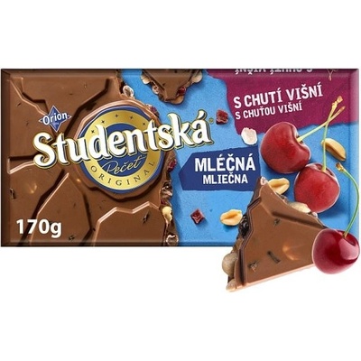 ORION ŠTUDENTSKÁ PEČAŤ mliečna višňa 170 g