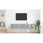 vidaXL TV стенен шкаф 2 бр. Сив Сонома Инженерна дървесина (892222)