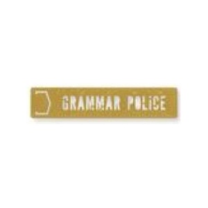 Grammar Police Metal Bkmark Stencil | Brass Monkey (2023)