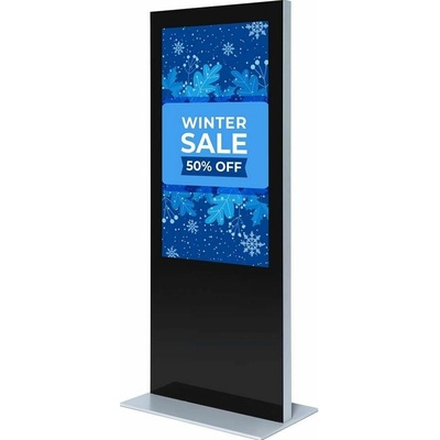 Jansen Display s.r.o. Digitálny tenký totem s monitorom Samsung 55", čierny