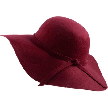 Exkluzivní klobouk dámský bordový 1284/2