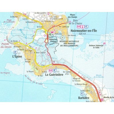 131 Nantes La-Roche-sur-Yon 1:100t mapa