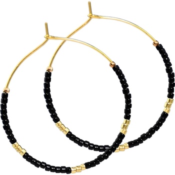 HARAHU Обеци ne-36547 - Черни kp36547 (ne-36547)