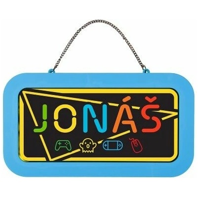 ALBI Neonová cedulka se jménem - Jonáš