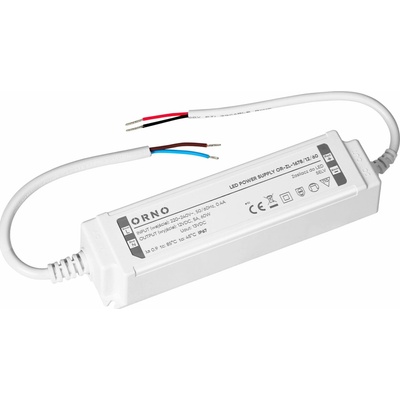 ORNO LED ovládač, hermetický, 12 V, 60 W, IP67, plastové puzdro