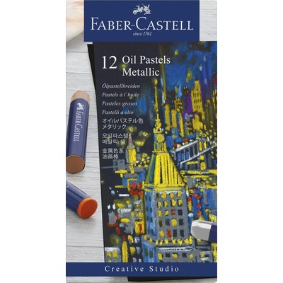 Olejové pastely Faber-Castell Metallic 12 barev