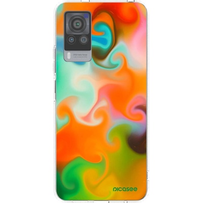 Pouzdro Picasee silikonové Vivo X60 Pro 5G Juice čiré