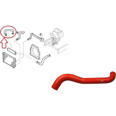 Hadica plniaceho vzduchu Iveco Daily 2006-2011 3,0 z turba do intercoolera 504136611