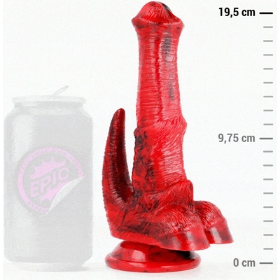 Epic Vulcanus silikónové dildo s prísavkou 19,5 x 4,2 cm