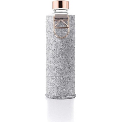 Equa Sklenená fľaša Mismatch Rose Gold Borosilikátové sklo + plsť 750 ml