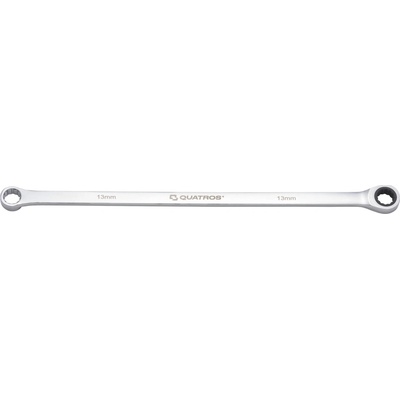 Quatros Extra dlouhý očkový ráčnový klíč 13 mm, L=346 mm QS50465A-13