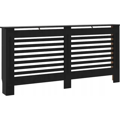 Kryt na radiátor MDF deska 172 x 81 cm černý