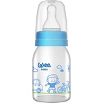 Wee Baby Стъклено шише Wee Baby Classic, 125 ml, синьо (877) - ozone