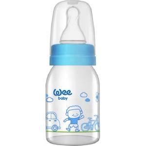 Wee Baby Стъклено шише Wee Baby Classic, 125 ml, синьо (877) - ozone