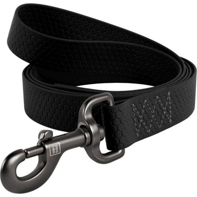 COLLAR Водещо wau dog водоустойчиво - черно 122 см / 25 мм