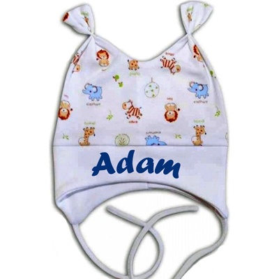 Kojenecká čiapka BABY s menom GIRAFFE