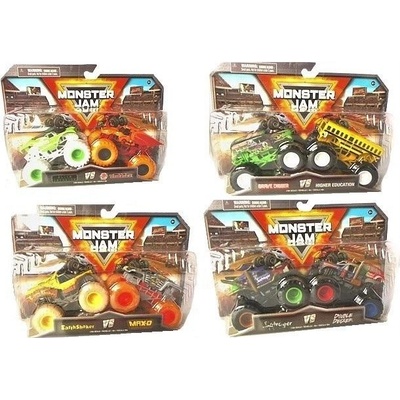 Monster Jam tlakově litá sada vozidel 2-balení mix 1:64