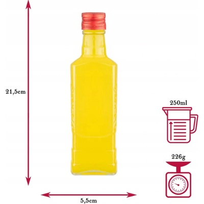 HOME Sklenená fľaša MOSKVA 250ml