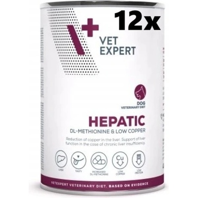 VetExpert Veterinary Diet 4T Hepatic Dog 12 x 400 g