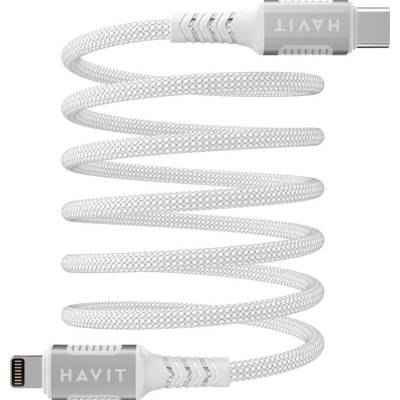 Havit CB6298 USB typu C-Lightning magnetický 1m bílý