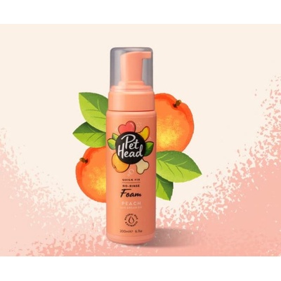 Company Of Animals Pet Head Quick Fix - Шампоан-пяна без отмиване за кучета. с праскова и арганово масло , 200 мл