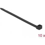 Delock Свързвач за кабели 500 x 8, 8 мм (В x Ш), 10 броя, черен