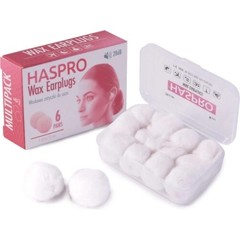 Haspro Восъчни тапи за уши Haspro (6 чифта) (EPUM2005)