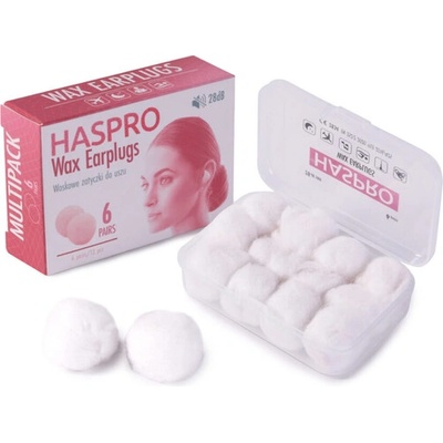 Haspro Восъчни тапи за уши Haspro (6 чифта) (EPUM2005)