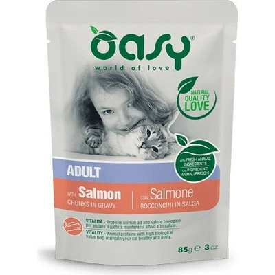 OASY Chunks in gravy Salmon 85 g