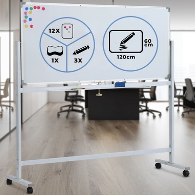 Jago Magnetická tabule s příslušenstvím, 120 x 60 cm Jago JG80321 – Zboží Živě