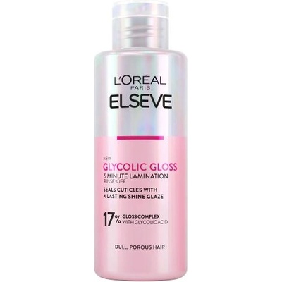 L'Oréal Elseve Glycolic Gloss 5 Minute Lamination регенерираща грижа за блестяща коса 200 ml за жени