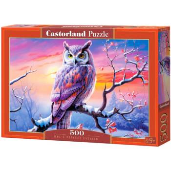 Castorland Пъзел Castorland от 500 части - Перфектната вечер на совата (B-54002)