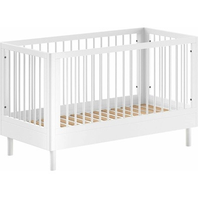 Vipack Biela postieľka z bukového dreva 70x140 cm Forrest
