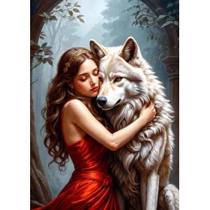 Enjoy - Puzzle Lady and the Wolf - 1 000 piese