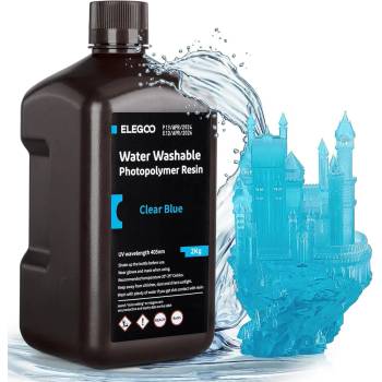 Elegoo Water-washable Resin 2KG, Clear Blue (50.103.0185)