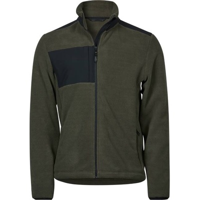 TEE JAYS TJ9120 MOUNTAIN / Мъжко поларено яке - тъмнозелено/черно M (189120zk602)