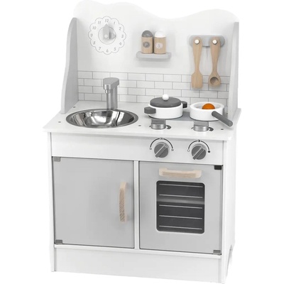 Viga Toys Дървена кухня с аксесоари Viga Toys PolarB - Сива (44049)