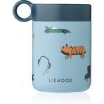 LIEWOOD Детски контейнер за храна Liewood Kid's Kiani Printed Food Jar Food storage - Fun / Beach Blue - размер 350 ml (533-2347-0111)