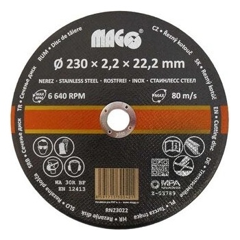 Magg Řezný kotouč 230 x 2,2 x 22,2 mm RN23022