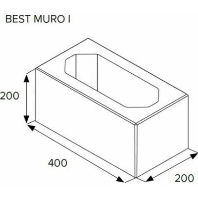 BEST MURO I colormix sand 20cm STANDARD