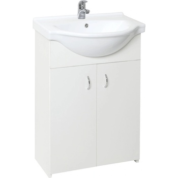 Multi Simple Kúpeľňová skrinka s umývadlom 55,5x42,4 cm biela SIMPLE55WH