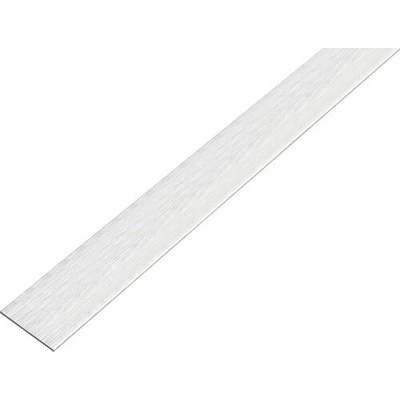 Tyč plochá samolepiaca alu nerez svetlý 25x2 mm 1 m