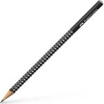 Faber-Castell Графитен молив, B, триъгълен, FABER-CASTELL "Sparkle", перлено черен 118299 (118299)