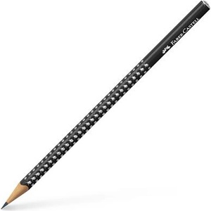 Faber-Castell Графитен молив, B, триъгълен, FABER-CASTELL "Sparkle", перлено черен 118299 (118299)