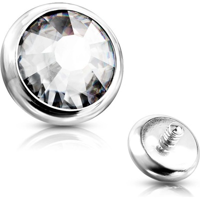 S4U Náhradní kamínek k labretě 4 mm (čirá) ND005-04C