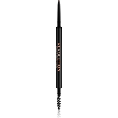 Makeup Revolution Precise Brow Pencil precizní tužka na obočí s kartáčkem Medium Brown 0,05 g – Zboží Dáma